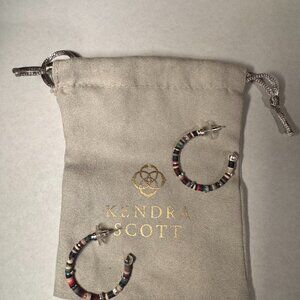Large Kendra Scott multicolored hoops w/bag